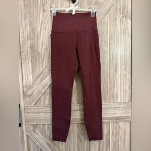 CRZ YOGA Burgundy High-Rise Butterluxe Leggings